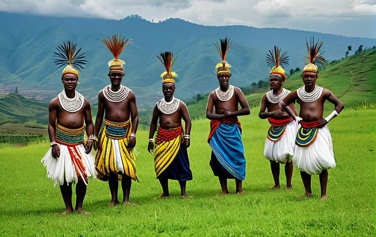**

"A group of Rwandan dancers performing the Intore dance, fully clothed in traditional warrior attire, on a grassy field with rolling hills in the background, perfect anatomy, natural proportions, appropriate content, safe for work, professional photography, high quality."

**