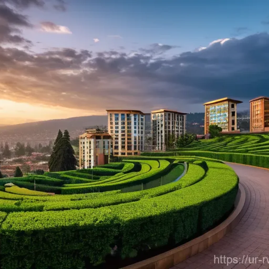 르완다와 콩고민주공화국 비교 - **Prompt 1: Rwanda's Flourishing Future**
    "A wide-angle, vibrant, and optimistic photograph show...