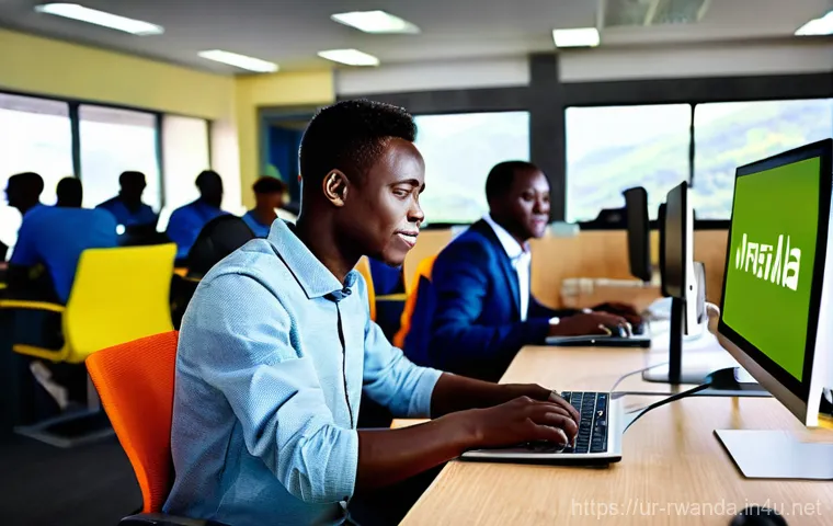 르완다와 사하라 이남 아프리카 비교 - **Prompt:** A vibrant, bustling street scene in Kigali, Rwanda, showcasing a fusion of modern innova...