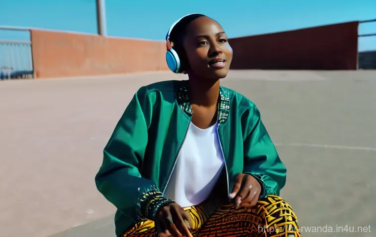 르완다의 민속 음악 트렌드 - **Prompt 1: Melodic Fusion of Generations**
    A young Rwandan musician, female, with an innovative...