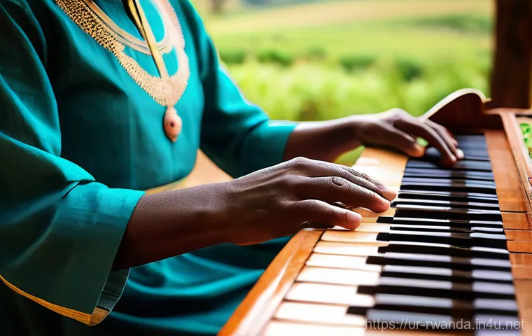 르완다의 민속 음악 트렌드 - **Prompt 1: Melodic Fusion of Generations**
    A young Rwandan musician, female, with an innovative...