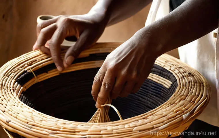 르완다 전통 직물 산업 연구 - **Joyful Kitenge Fabric in a Rwandan Market:** A vibrant and bustling Rwandan open-air market scene....