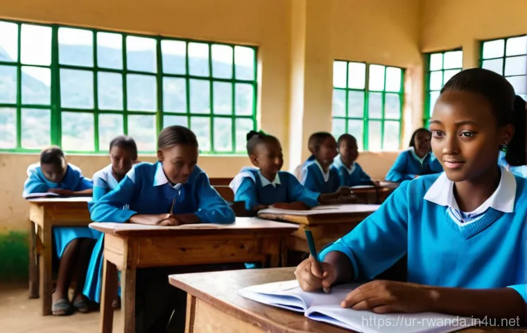 르완다에서의 NGO 활동 - **A vibrant scene of education and skill-building in a thriving Rwandan community.**
* **Descr...