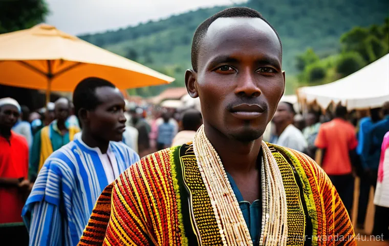 르완다의 주요 민속 의상 제작자 - **Prompt:** A group of Rwandan women artisans, modestly dressed in simple, traditional 'Ishawbe'-sty... 르완다의 주요 민속 의상 제작자 - **Prompt:** A group of Rwandan women artisans, modestly dressed in simple, traditional 'Ishawbe'-sty...