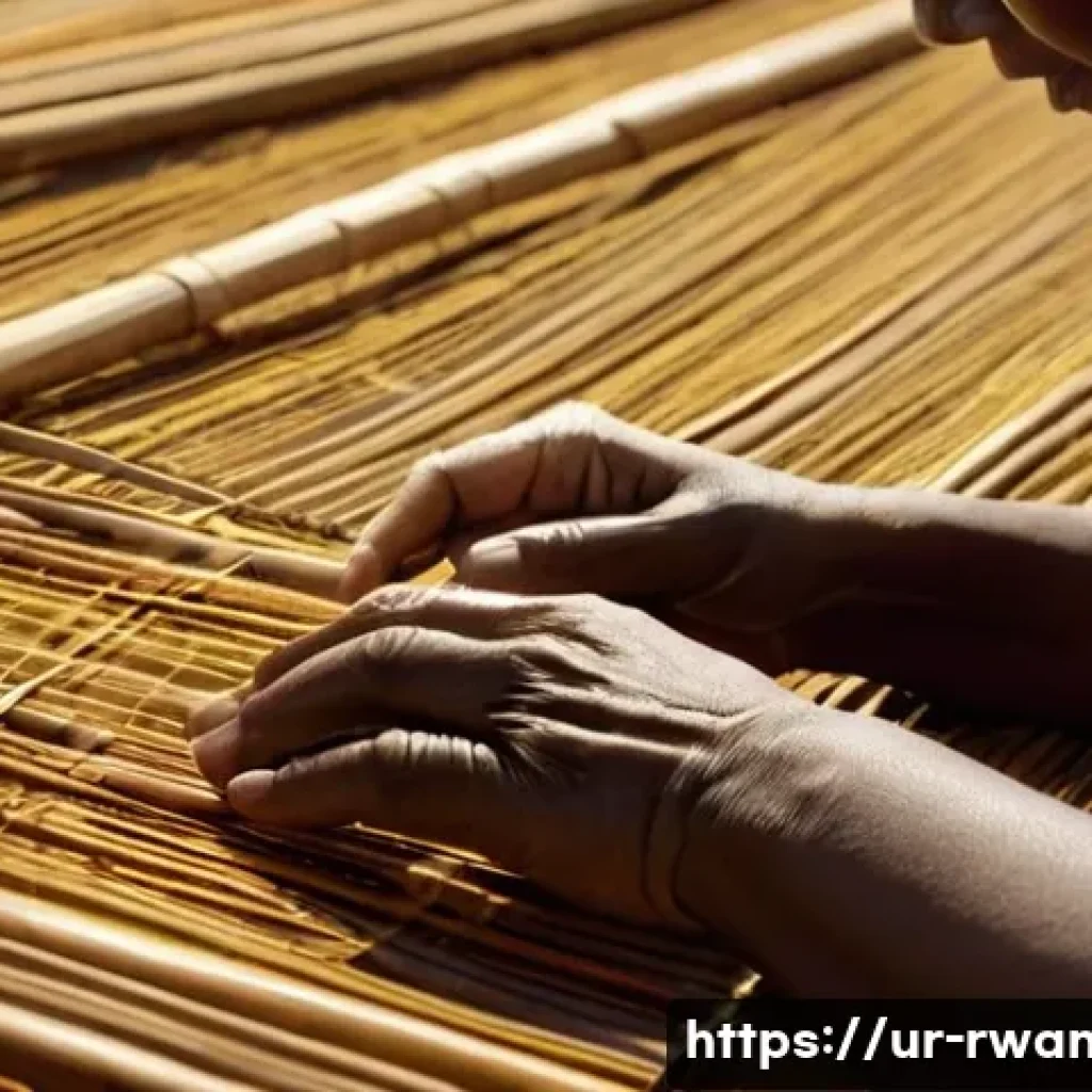 르완다의 전통 직물 산업 - **Prompt 1: The Artisan's Legacy**
A close-up, high-definition photograph capturing the hands of...